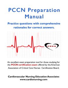 PCCN Preparation Manual – Cardiovascular Nursing Education Associates